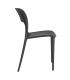 SILLA GRIS OSCURO POLIPROPILENO 43 X 43 X 83,20 CM