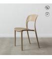 SILLA BEIGE POLIPROPILENO 43 X 43 X 83,20 CM