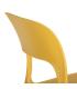SILLA AMARILLO POLIPROPILENO 43 X 43 X 83,20 CM