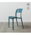 SILLA AZUL POLIPROPILENO 43 X 43 X 83,20 CM
