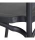 SILLA GRIS OSCURO POLIPROPILENO 48,50 X 43 X 91 CM
