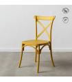 SILLA AMARILLO POLIPROPILENO 48,50 X 43 X 91 CM