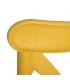 SILLA AMARILLO POLIPROPILENO 48,50 X 43 X 91 CM