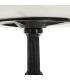 MESA COMEDOR BLANCO-NEGRO METAL-MÁRMOL 80 X 80 X 71 CM
