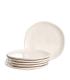 PLATO POSTRE BLANCO STONEWARE COCINA 20 X 20 X 2 CM