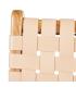 SILLA BEIGE MADERA TECA-PIEL 50 X 56 X 87 CM