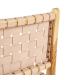 SILLA BEIGE MADERA TECA-PIEL 50 X 56 X 87 CM