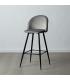 TABURETE ALTO GRIS TEJIDO-METAL SALÓN 40,20 X 48,20 X 102 CM