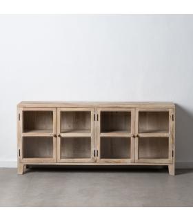 APARADOR BLANCO ROZADO MADERA DE MANGO 160 X 35 X 71 CM