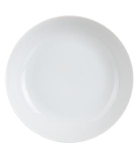 PLATO HONDO BLANCO PORCELANA COCINA 20,50 X 20,50 X 4 CM