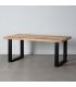 MESA COMEDOR NATURAL-NEGRO 180 X 90 X 76 CM