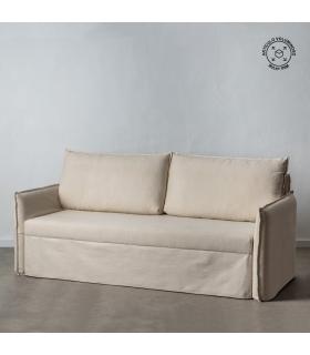 SOFÁ-CAMA NIDO BEIGE TEJIDO SALÓN 215 X 100 X 97 CM
