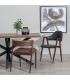 SILLA MARRÓN PU/METAL SALÓN 51 X 55 X 72 CM