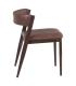 SILLA MARRÓN PU/METAL SALÓN 51 X 55 X 72 CM