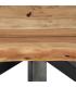 MESA COMEDOR NATURAL-NEGRO 160 X 90 X 76 CM