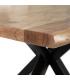MESA COMEDOR NATURAL-NEGRO 160 X 90 X 76 CM