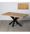 MESA COMEDOR NATURAL-NEGRO 160 X 90 X 76 CM
