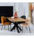 MESA COMEDOR NATURAL-NEGRO 160 X 90 X 76 CM
