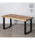 MESA COMEDOR NATURAL-NEGRO 160 X 90 X 76 CM