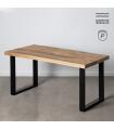 MESA COMEDOR NATURAL-NEGRO 160 X 90 X 76 CM