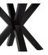 MESA COMEDOR NATURAL-NEGRO 130 X 130 X 76 CM