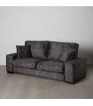 SOFÁ 3 PLAZAS GRIS OSCURO TEJIDO SALÓN 230 X 93 X 97 CM