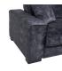 SOFÁ 3 PLAZAS GRIS OSCURO TEJIDO SALÓN 230 X 93 X 97 CM