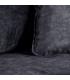 SOFÁ 3 PLAZAS GRIS OSCURO TEJIDO SALÓN 230 X 93 X 97 CM