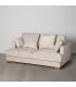 SOFÁ 2 PLAZAS BEIGE TEJIDO SALÓN 190 X 120 X 91 CM