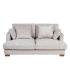 SOFÁ 2 PLAZAS BEIGE TEJIDO SALÓN 190 X 120 X 91 CM