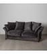 SOFÁ 3 PLAZAS GRIS OSCURO TEJIDO SALÓN 228 X 97 X 100 CM