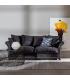 SOFÁ 3 PLAZAS GRIS OSCURO TEJIDO SALÓN 228 X 97 X 100 CM