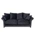 SOFÁ 3 PLAZAS GRIS OSCURO TEJIDO SALÓN 228 X 97 X 100 CM
