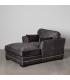 SOFÁ CHAISE LONGUE GRIS OSCURO TEJIDO 114 X 155 X 92 CM