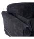 SOFÁ CHAISE LONGUE GRIS OSCURO TEJIDO 114 X 155 X 92 CM