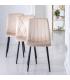 SILLA BEIGE TERCIOPELO SALÓN 45 X 51 X 88,50 CM
