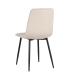 SILLA BEIGE TERCIOPELO SALÓN 45 X 51 X 88,50 CM