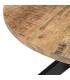 MESA CENTRO NATURAL-NEGRO MADERA-HIERRO 80 X 80 X 45 CM