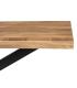 MESA COMEDOR NATURAL-NEGRO MADERA-HIERRO 160 X 90 X 79 CM