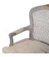 SILLÓN GRIS-BEIGE DM-MADERA SALÓN 58 X 52 X 98,50 CM