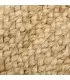Decoração de juta de tapete natural 180 x 180 x 1 cm