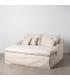SOFÁ CHAISE LONGUE BEIGE TEJIDO SALÓN 190 X 165 X 95 CM