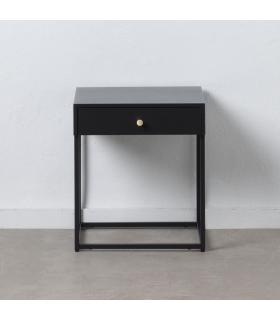 MESITA NEGRO ACERO 43 X 41 X 50 CM