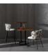 SILLA PAVO REAL BEIGE TEJIDO-METAL SALÓN 58 X 52 X 77 CM