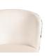 SILLA PAVO REAL BEIGE TEJIDO-METAL SALÓN 58 X 52 X 77 CM
