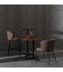 SILLA MARRÓN TEJIDO-METAL SALÓN 58 X 52 X 77 CM