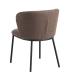 SILLA MARRÓN TEJIDO-METAL SALÓN 58 X 52 X 77 CM