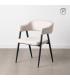 SILLA CREMA TEJIDO-METAL SALÓN 56 X 60 X 81 CM