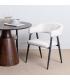 SILLA CREMA TEJIDO-METAL SALÓN 56 X 60 X 81 CM