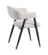 SILLA CREMA TEJIDO-METAL SALÓN 56 X 60 X 81 CM